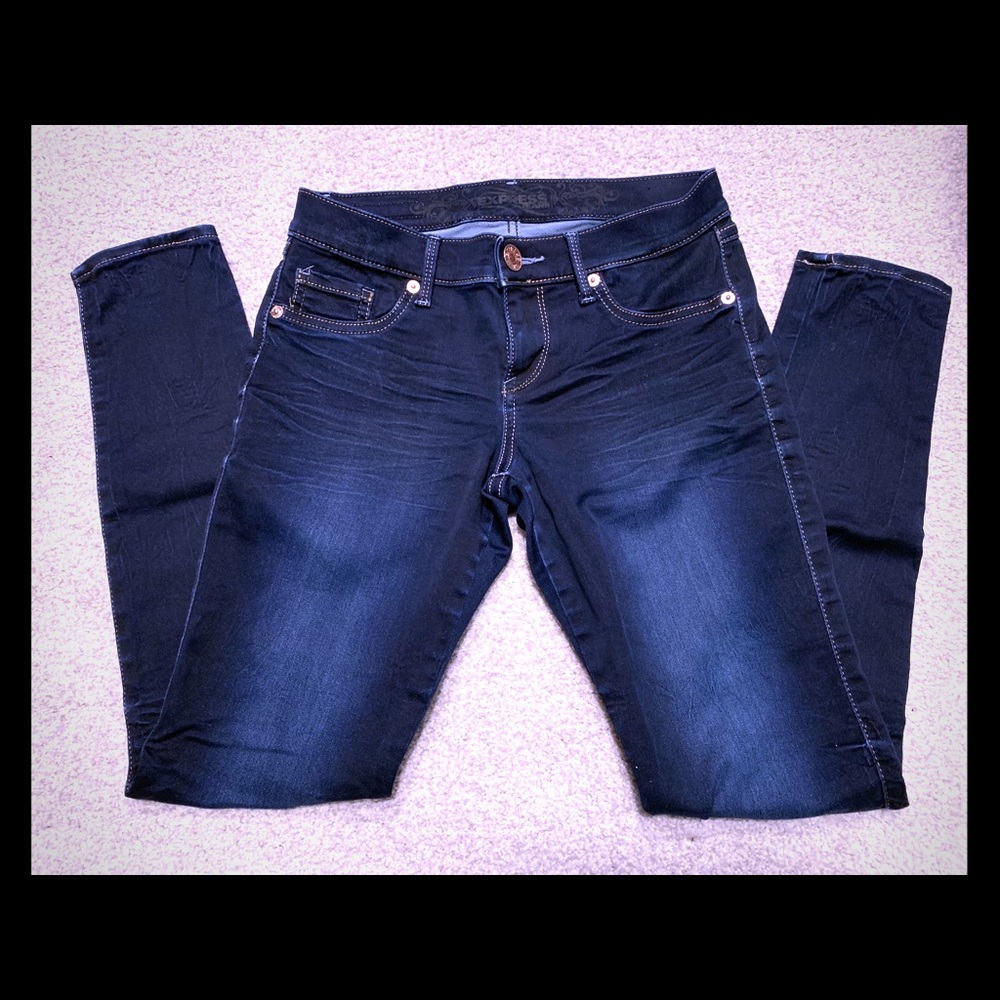 Express Dark Wash Stretch Jeans